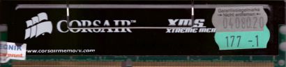 Corsair XMS CMX512-3200C2 PC-3200 512MB DDR1 400MHz CL2 XMS3202v5.1 RAM* r217