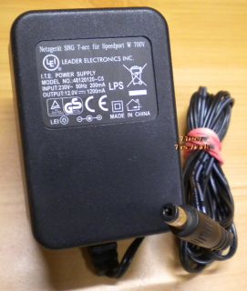 Leader Electronics 48120120-C5 AC DC Adapter 12V 1200mA SNG 7-acc Netzteil*nt759