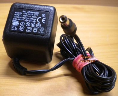 PB-1220CVD AC Adapter 12V 200mA Netzteil* nt766