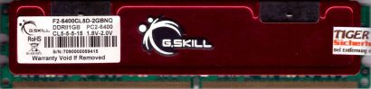 G.SKILL 2GB Kit 2x1GB F2-6400CL5D-2GBNQ PC2-6400 DDR2 800MHz Memory RAM* r258