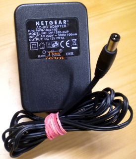 Netgear DV-1280-3UP PWR-10027-02 12V 1A AC DC Adapter Netzteil* nt810