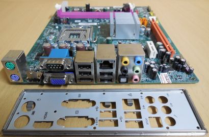 Acer X1700 Mainboard MCP73T-AD V1.2 Sockel 775 + Blende PCIe x16 SATA DDR2* m641