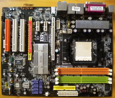 MSI K9N Platinum MS-7250 Ver1.0 Mainboard +Blende Sockel AM2 PCIe Dual LAN* m658