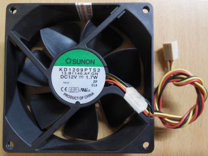 Sunon KD1209PTS2 3-pin 92mm 12V 1.7W Dell Vostro 400 Gehäuselüfter Fan* gl18