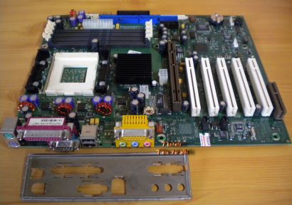 FSC D1192-B12 GS 3 Mainboard + Blende Sockel 423 4x RIMM IDE AGP PCI Audio* m661