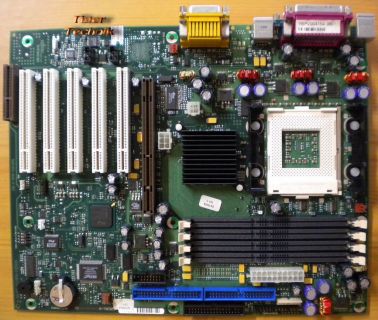 FSC D1192-B12 GS 3 Mainboard + Blende Sockel 423 4x RIMM IDE AGP PCI Audio* m661