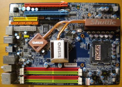 Shuttle XPC SX38P2 Pro Mainboard FX38(S5111) V1.5 +Blende 2x PCIe x16 SATA* m662