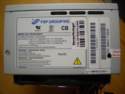 Fortron Source FSP250-60GCN 250Watt PC Computer Netzteil* nt349