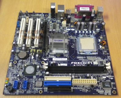 Foxconn 6497MC Mainboard mit Blende * Intel Sockel 775 FSB800 DDR400 LAN * m55