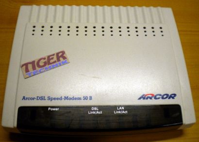 Arcor DSL Speed Modem 50 B ADSL Model Ethernet Annex B* nw408