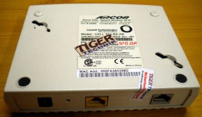 Arcor DSL Speed Modem 50 B ADSL Model Ethernet Annex B* nw408