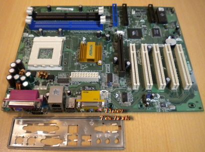 ASRock K7VT2 Rev2.01 Mainboard +Blende Sockel A 462 FSB266 LAN SDRAM DDR Aud*m62