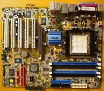Asus A8V Deluxe Rev 2.00 Mainboard +Blende Sockel 939 IDE SATA RAID LAN AGP*m672