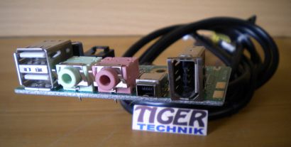 Medion MT6 20035556 Kartenleser E170968 USB Audio FireWire Blende Schwarz* pz203