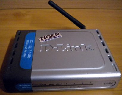 D-Link DI-524 802.11g 2.4GHz Wireless Router 54 MBit 4xLAN 1x WAN* nw457