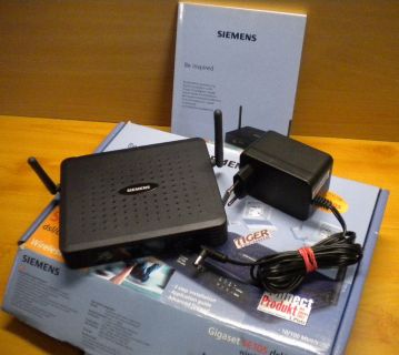 Siemens Gigaset SE105 dsl cable WLAN Router 4 Port Switch 11 Mbit* nw466