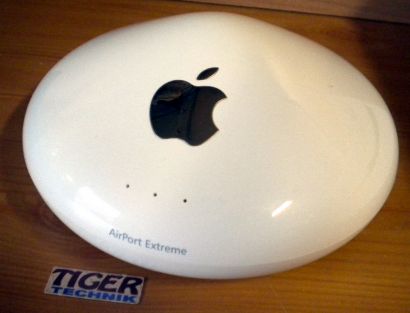 Apple Air Port Extreme Base Station-DEU 1x LAN 1x WAN 1x USB 54 Mbps* nw478
