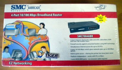 SMC Networks SMC Barricade Router SMC7004ABR 4x Port 1x WAN OVP* nw482