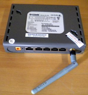 D-Link DI-524 Wireless G Router bis zu 54 Mbit mit Air Plus G in OVP* nw486