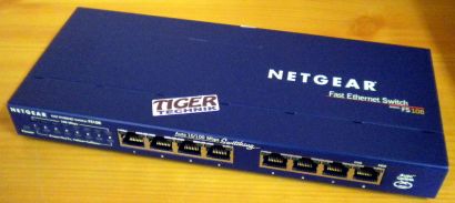 Netgear FS108 8 fach Switch 10 100Mbps Fast Ethernet 8 Port Hub* nw491