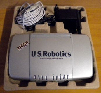 U.S.Robotics Wireless Maxg ADSL Gateway Router 4x LAN 125 Mbps* nw509