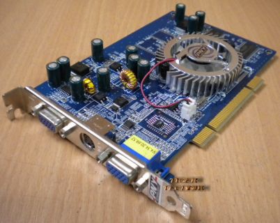 PNY GeForce FX5500 Grafikkarte PCI 128MB DDR Dual VGA TV-Out g71