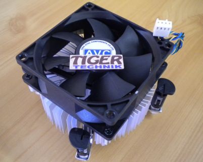 AVC Intel Sockel 775 4-pol 80mm Prozessorkühler CPU Kühler Lüfter ALU+Ku* ck35