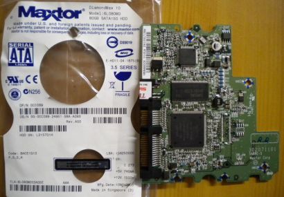 Maxtor DiamondMax 10 6L80M0 SATA 80GB PCB Controller-Elektronik Platine* fe25