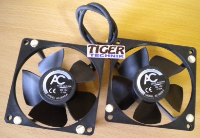 Arctic Cooling AC-8045-A Seasonic SS-350ATC 2x 80mm 2-pol Netzteil Lüfter* GL24