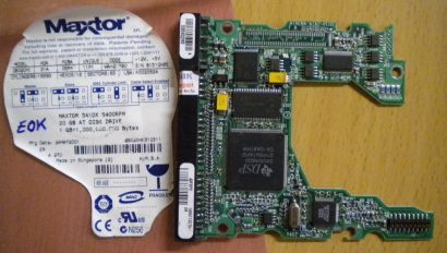 Maxtor 541DX WAK21R90 2B020H1 IDE 20GB PCB Controller Elektronik Platine* fe74