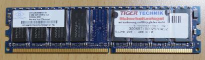 Nanya NT512D64S88B0GY-5T PC3200 CL3 512MB DDR1 400MHz Arbeitsspeicher* r236