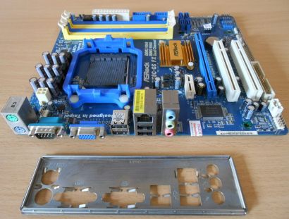 ASRock N68C-GS FX Rev1.05 Mainboard +Blende Sockel AM3+ VGA Audio DDR2 DDR3*m711