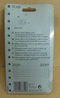 Schwaiger Verlängerungskabel WE 6 10m 4-adrig für Telefone Zusatzgeräte* So523