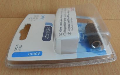 Vivanco Audio Adapter Klinke Stereo Stecker 3,5mm - Buchse 6,3mm* so531