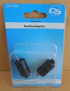 Schwaiger CS ZSV 668 2 Stück Lautsprecher Stecker Schraubanschluss* so533