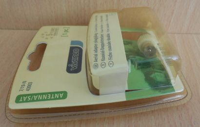 Vivanco SAT Koaxial-Doppelstecker Koax Stecker - Koax Stecker* so536