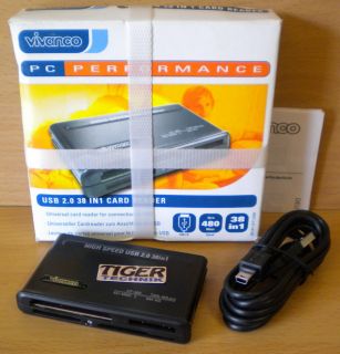 Vivanco PC PERFORMANCE USB 2.0 38 IN 1 CARD READER RW38in1 U2 P* KL25