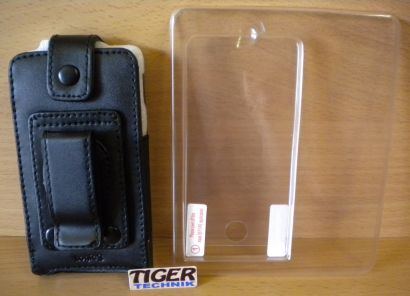 Logic3 iPhone 3G 3GS Leder Hülle Jacket Display Schutzfolie IP189 IPP189* so537