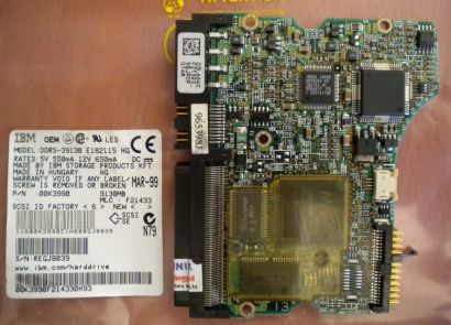 IBM DDRS-39130 E182115 HG SCSI 9130MB PCB Controller Elektronik Platine* fe137