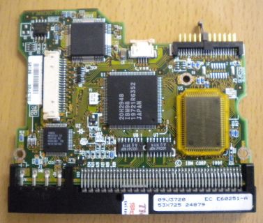 IBM DCAS-32160 E182115 HG SCSI 2160MB PCB Controller Elektronik Platine* fe143