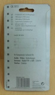 Schwaiger CIK 5055 Audio Cinch Verlängerung 5m Stereo 2xStecker 2xKupplung*so542