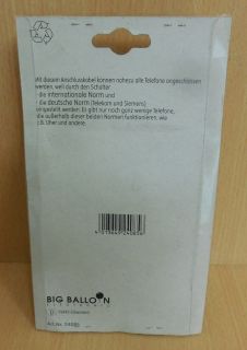 BigBalloon Universal Telefonkabel 15m Länge TAE-F Stecker RJ11 Western 6 4*so543
