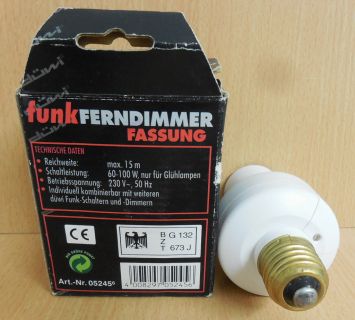 düwi funk Ferndimmer Fassung 05245 für Glühlampen 60-100 W max 15m* so545