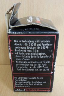 düwi funk Ferndimmer Fassung 05245 für Glühlampen 60-100 W max 15m* so545