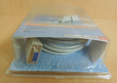 Vivanco 9-pol Sub-D Verlängerungskabel Universal Maus Modem voll geschirmt*So547