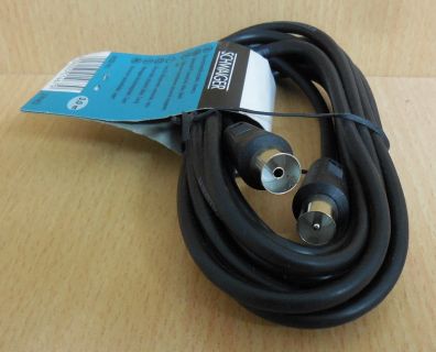 Schwaiger KVK 30 TV Radio Antennenkabel Koax-Stecker - Koax-Kupplung 3m* so556