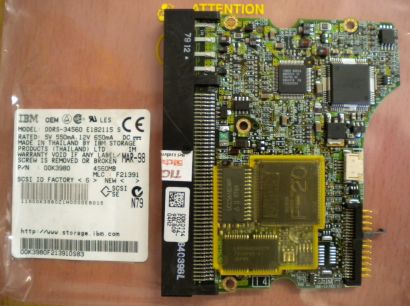 IBM DDRS-34560 E182115 S SCSI 4560MB PCB Controller Elektronik Platine* fe147