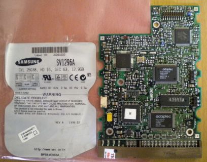 SAMSUNG SV1296A 12.9GB IDE PCB Controller Elektronik Platine* fe162