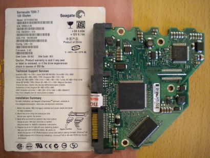 Seagate Barracuda ST3120827AS SATA 120GB PCB Controller Elektronik Platine*fe172