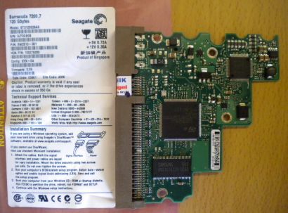 Seagate Barracuda ST3120026AS IDE 120GB PCB Controller Elektronik Platine*fe174